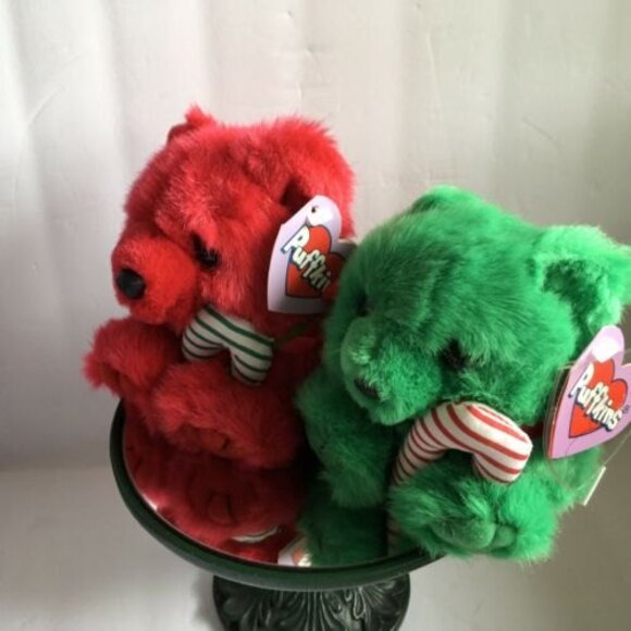 Swibco Puffkins Collection Christmas Bears JINGLES JANGLES Limited Edition. - Picture 3 of 7